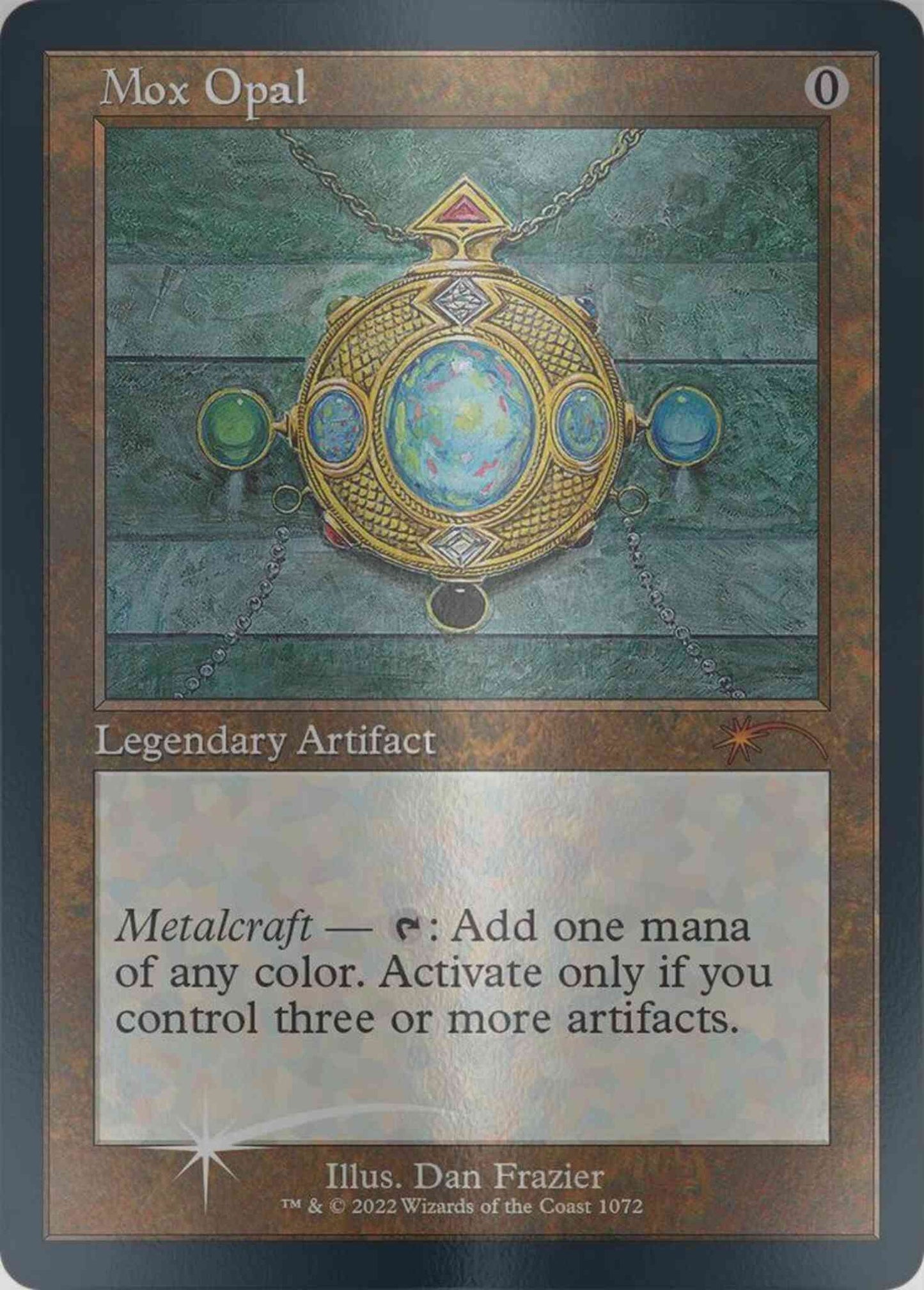 Mox Opal [1072] [Retro Frame] [Dan Frazier] [Secret Lair Drop] [Etched Foil]