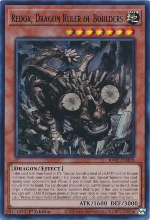 Redox, Dragon Ruler of Boulders - RA03-EN008 - Ultra Rare - 1st Edition