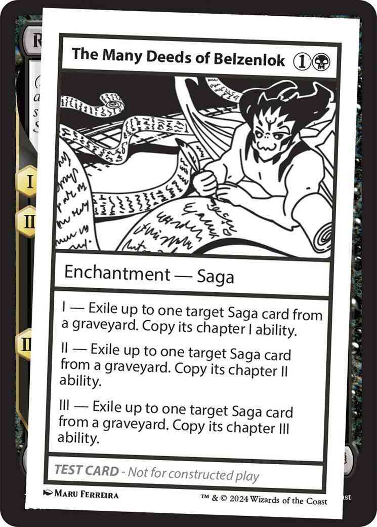 The Many Deeds of Belzenlok [314] [Playtest Card] [Mystery Booster 2] [Non-Foil]