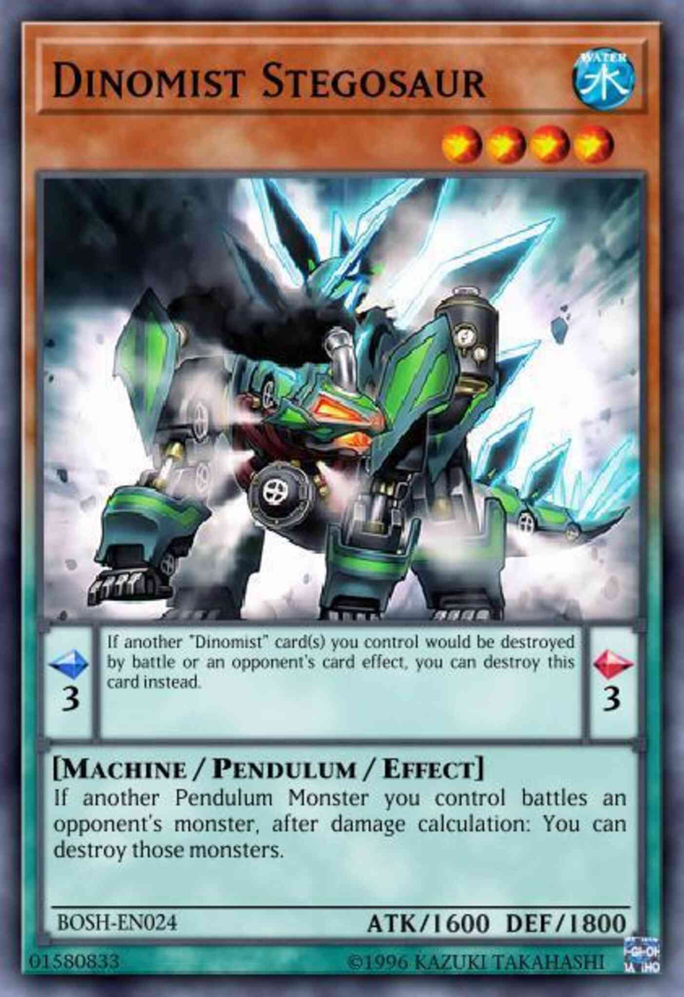 Dinomist Stegosaur - MP16-EN193 - Common - 1st Edition