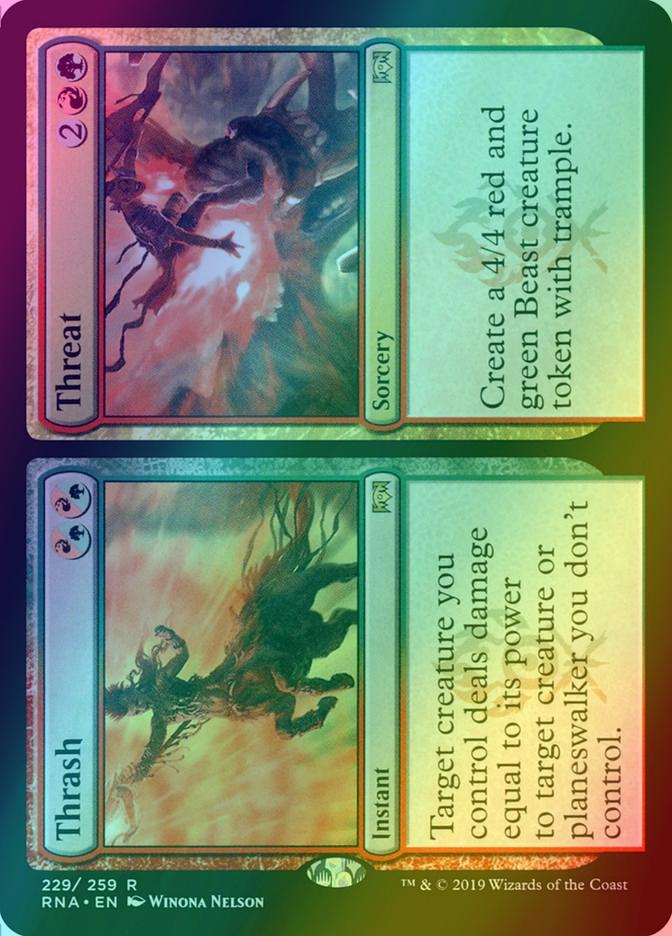 Thrash // Threat [229] [Ravnica Allegiance] [Foil]