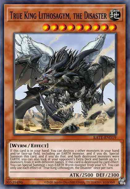 True King Lithosagym, the Disaster - RATE-EN019 - Super Rare - Unlimited