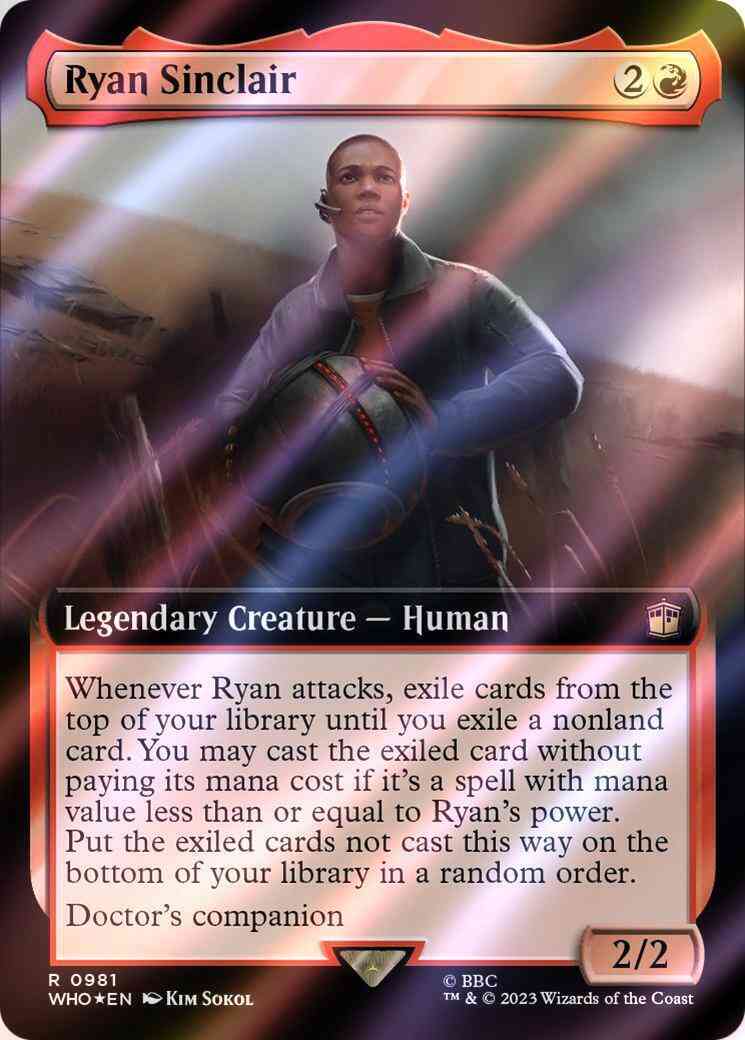 Ryan Sinclair [981] [Extended Art] [Universes Beyond: Doctor Who] [Surge Foil]