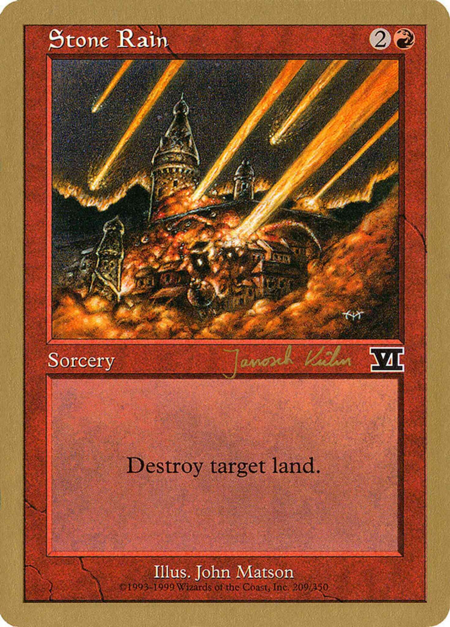 Stone Rain [jk209] [World Championship Decks 2000] [Non-Foil]