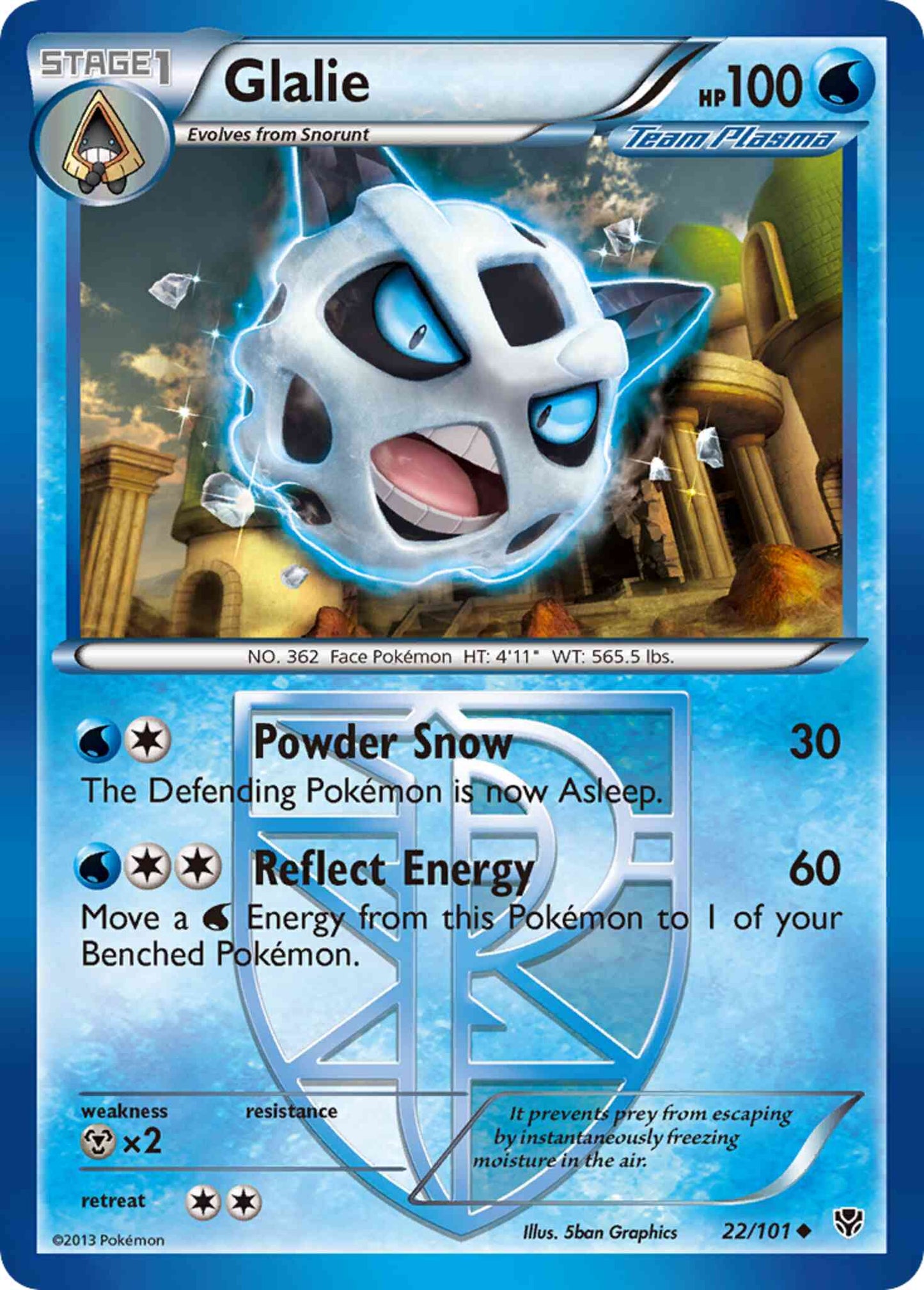 Glalie - 22/101 - Uncommon [bw10-22] [Reverse Holo]