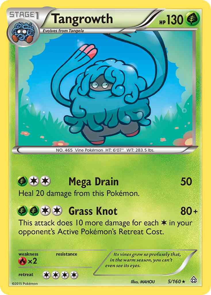 Tangrowth - 5/160 - Rare [xy5-5] [Reverse Holo]