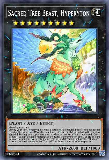 Sacred Tree Beast, Hyperyton - BLVO-EN047 - Super Rare - 1st Edition