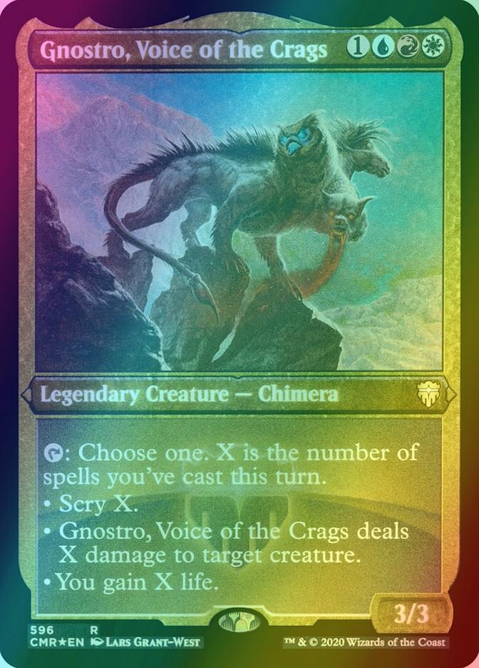 Gnostro, Voice of the Crags [596] [Commander Legends] [Etched Foil]