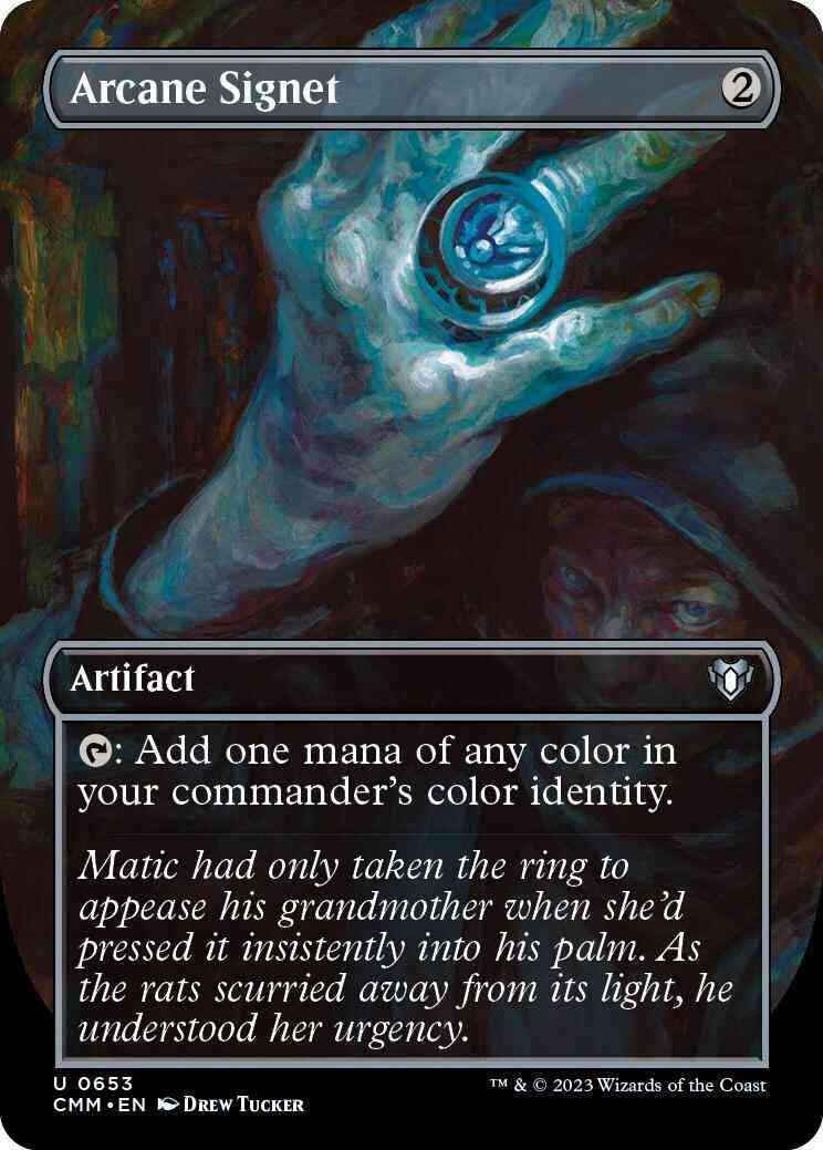 Arcane Signet [653] [Borderless] [Commander Masters] [Non-Foil]