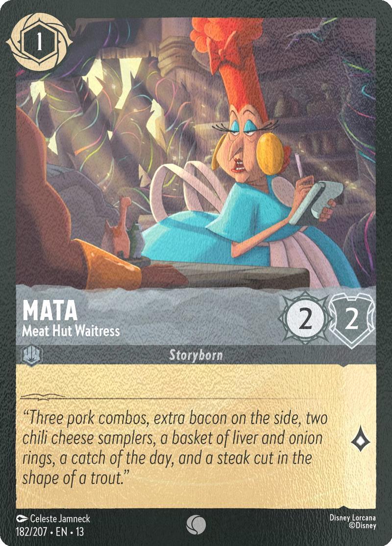 Mata - Meat Hut Waitress - 182/204 [Attack of the Vine!] [Cold Foil]