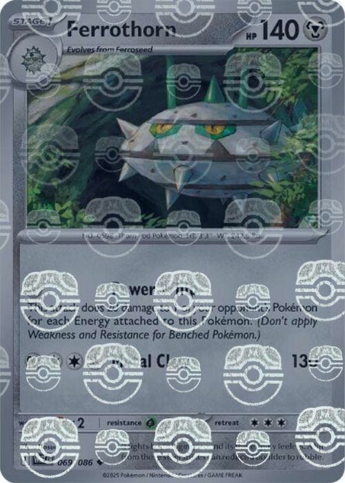 Ferrothorn - Master Ball Pattern - 069/086 - Uncommon [sv105w-069] [Reverse Holo]