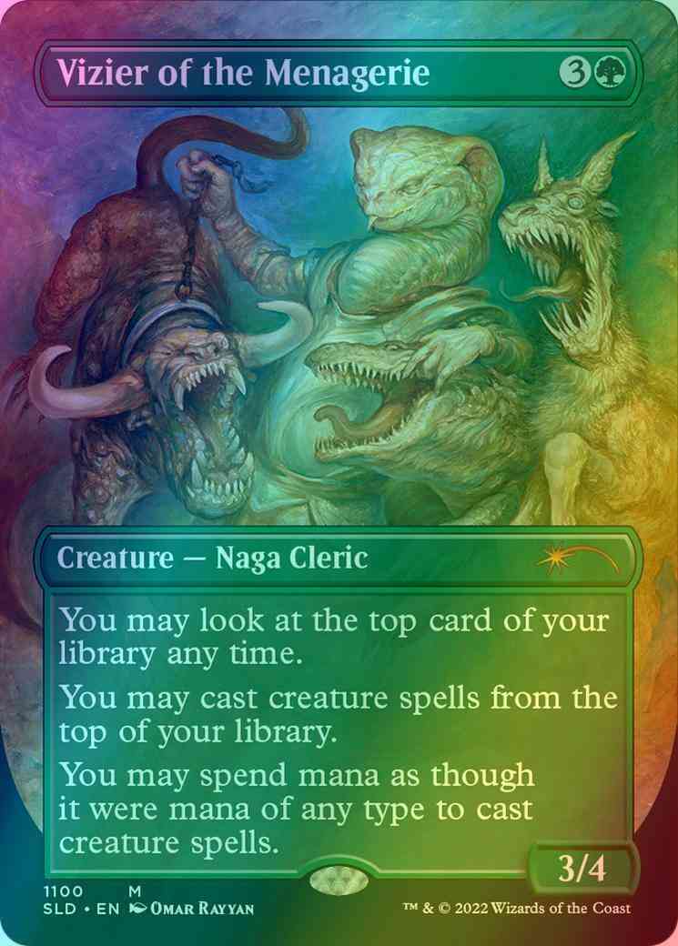 Vizier of the Menagerie [1100] [Borderless] [Weirdest Pets] [Secret Lair Drop] [Foil]
