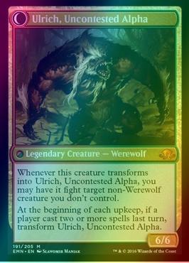 Ulrich of the Krallenhorde // Ulrich, Uncontested Alpha [191] [Eldritch Moon] [Foil]
