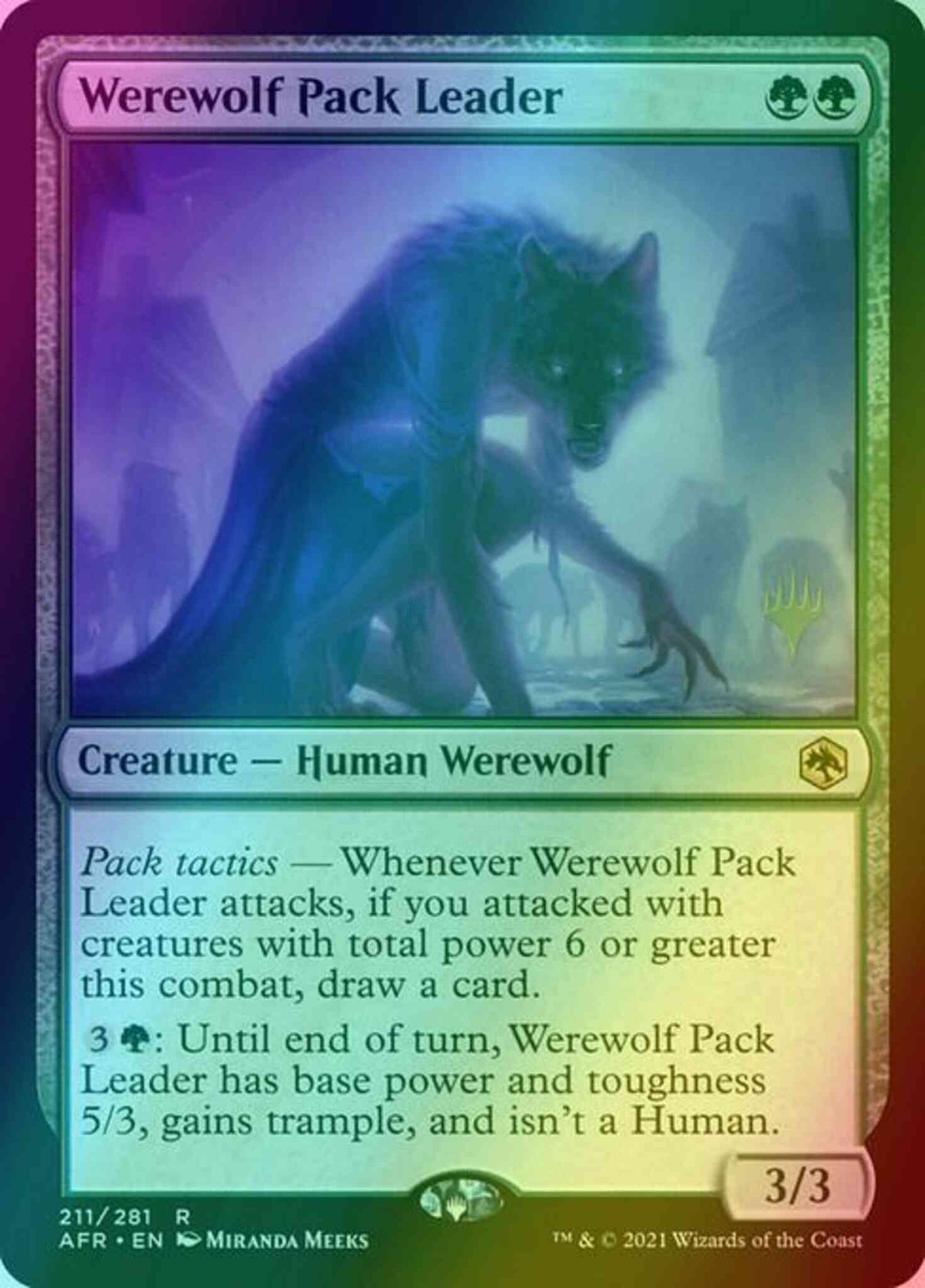 Werewolf Pack Leader [Promo Pack] [211p] [Adventures in the Forgotten Realms Promos] [Foil]