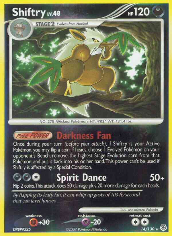 Shiftry - 14/130 - Rare Holo [dp1-14] [Holo]