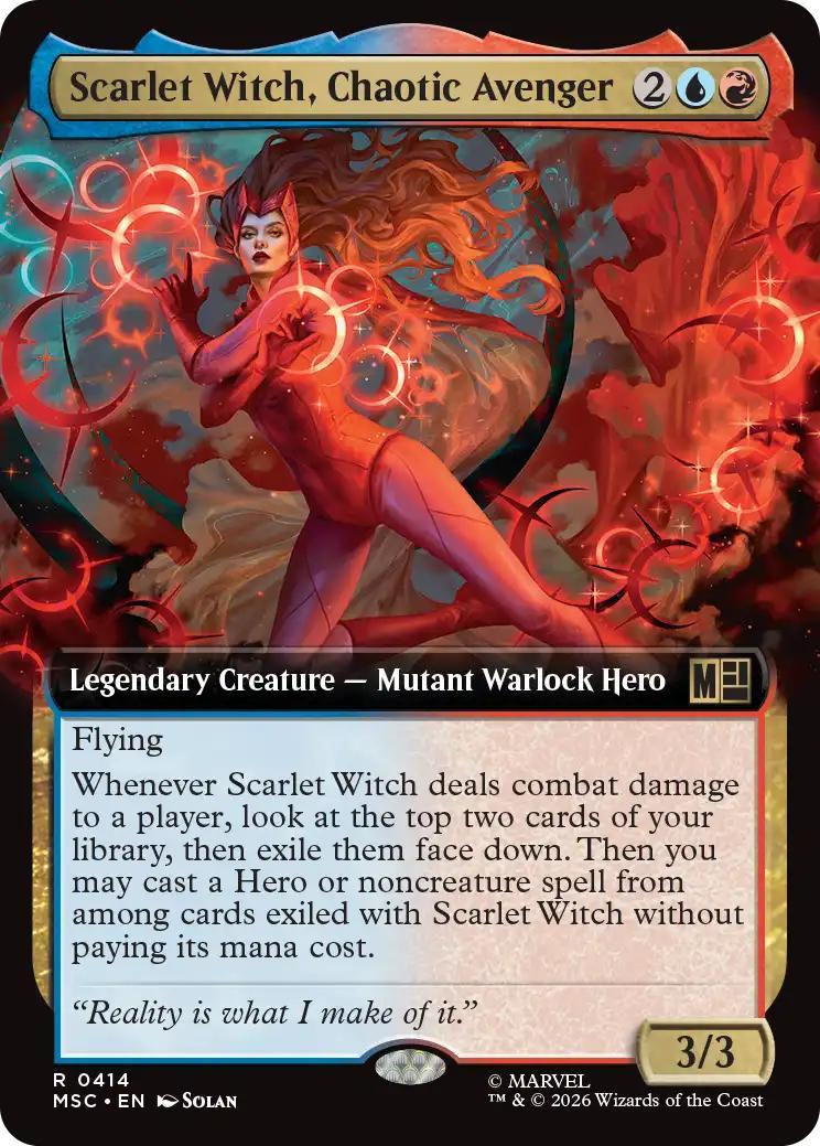 Scarlet Witch, Chaotic Avenger [414] [Extended Art] [Marvel Super Heroes: Commander] [Non-Foil]