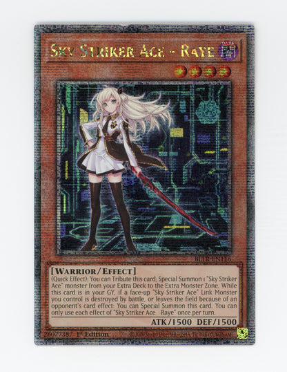 Sky Striker Ace - Raye (Alternate Art) — Quarter Century Secret Rare|1st Edition — ID 18504