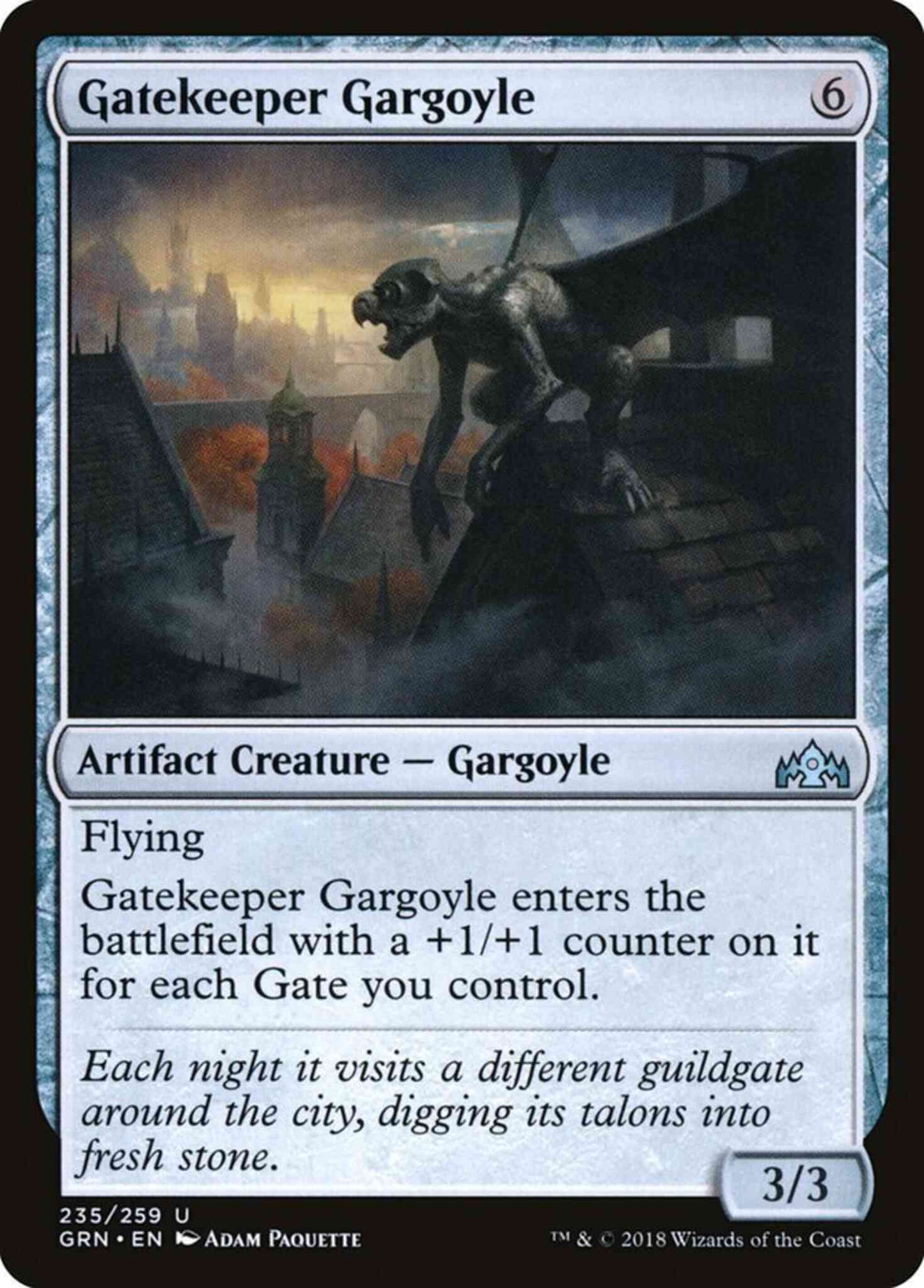 Gatekeeper Gargoyle [235] [Guilds of Ravnica] [Non-Foil]