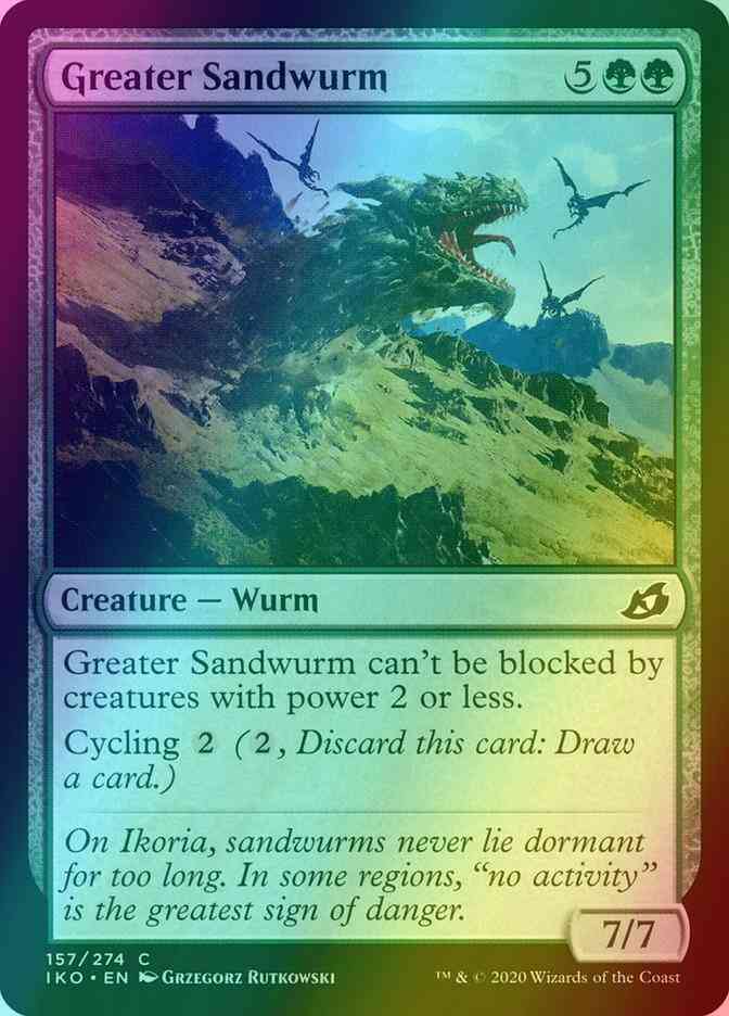 Greater Sandwurm [157] [Ikoria: Lair of Behemoths] [Foil]