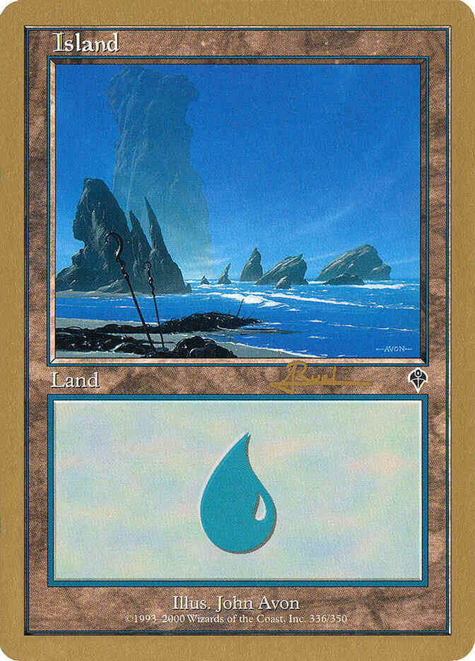 Island [ar336] [Antoine Ruel] [336] [Invasion Set Symbol] [World Championship Decks 2001] [Non-Foil]