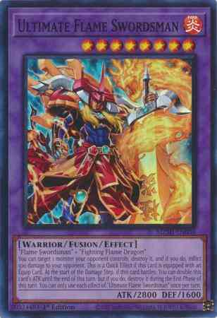 Ultimate Flame Swordsman - MZMI-EN004 - Super Rare - 1st Edition