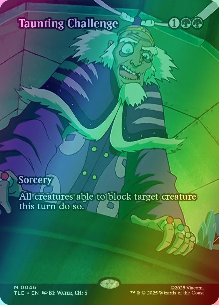 Taunting Challenge [46] [Borderless] [Source Material] [Avatar: The Last Airbender Eternal] [Foil]