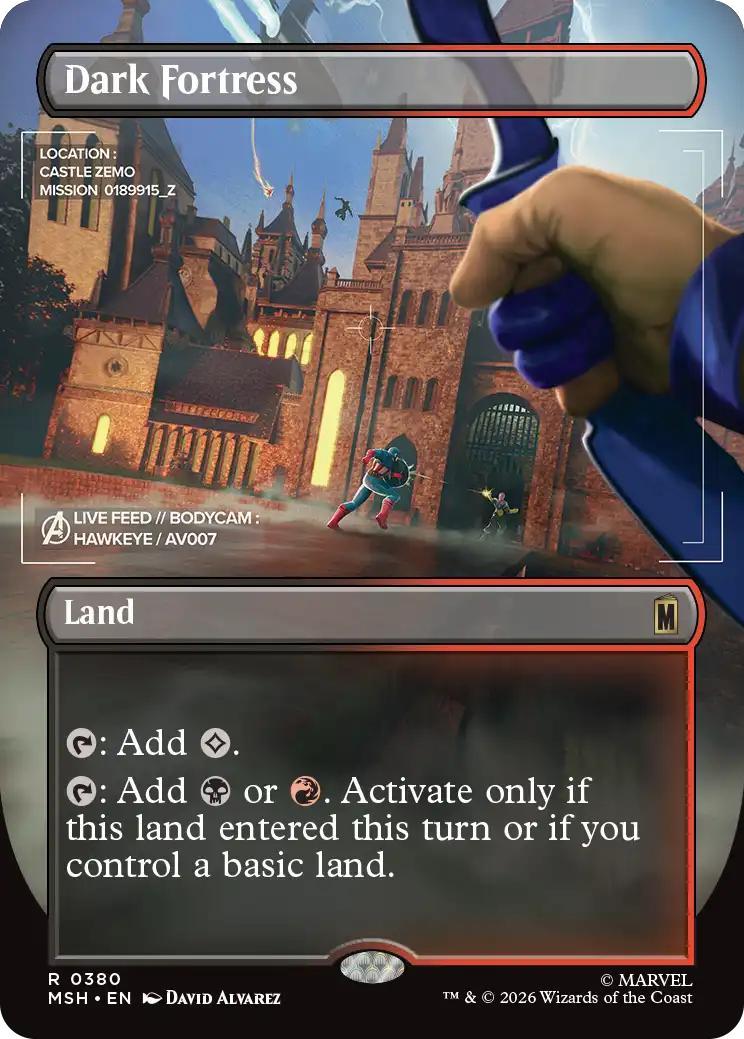 Dark Fortress [380] [Borderless] [Marvel Super Heroes] [Non-Foil]