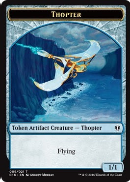 Daretti, Scrap Savant Emblem (21) // Thopter Token (09) [Commander 2016 Tokens] [Non-Foil]