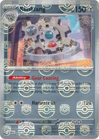 Klinklang - Master Ball Pattern - 063/086 - Rare [sv105b-063] [Reverse Holo]