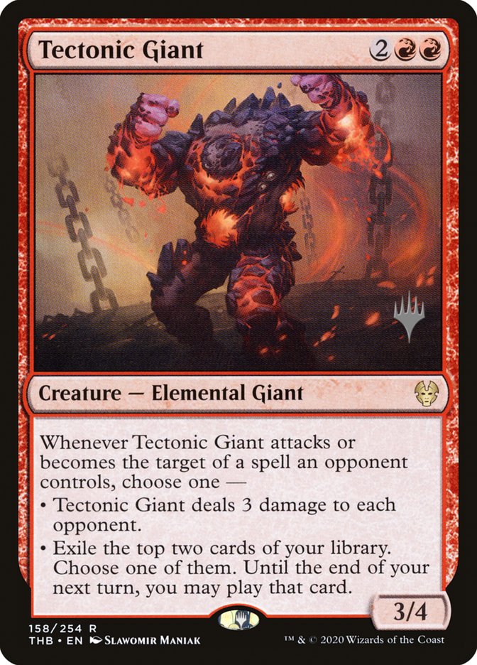 Tectonic Giant [158p] [Promo Pack] [Theros Beyond Death Promos] [Non-Foil]