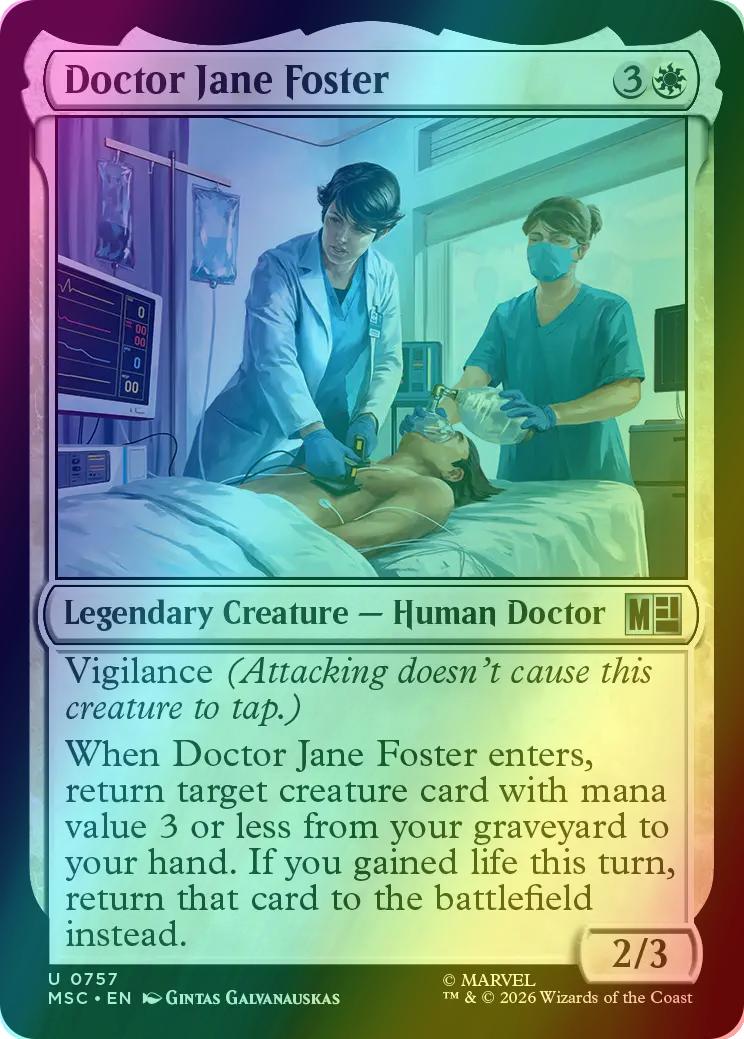 Doctor Jane Foster [757] [Jumpstart] [Welcome Deck] [Marvel Super Heroes: Commander] [Foil]