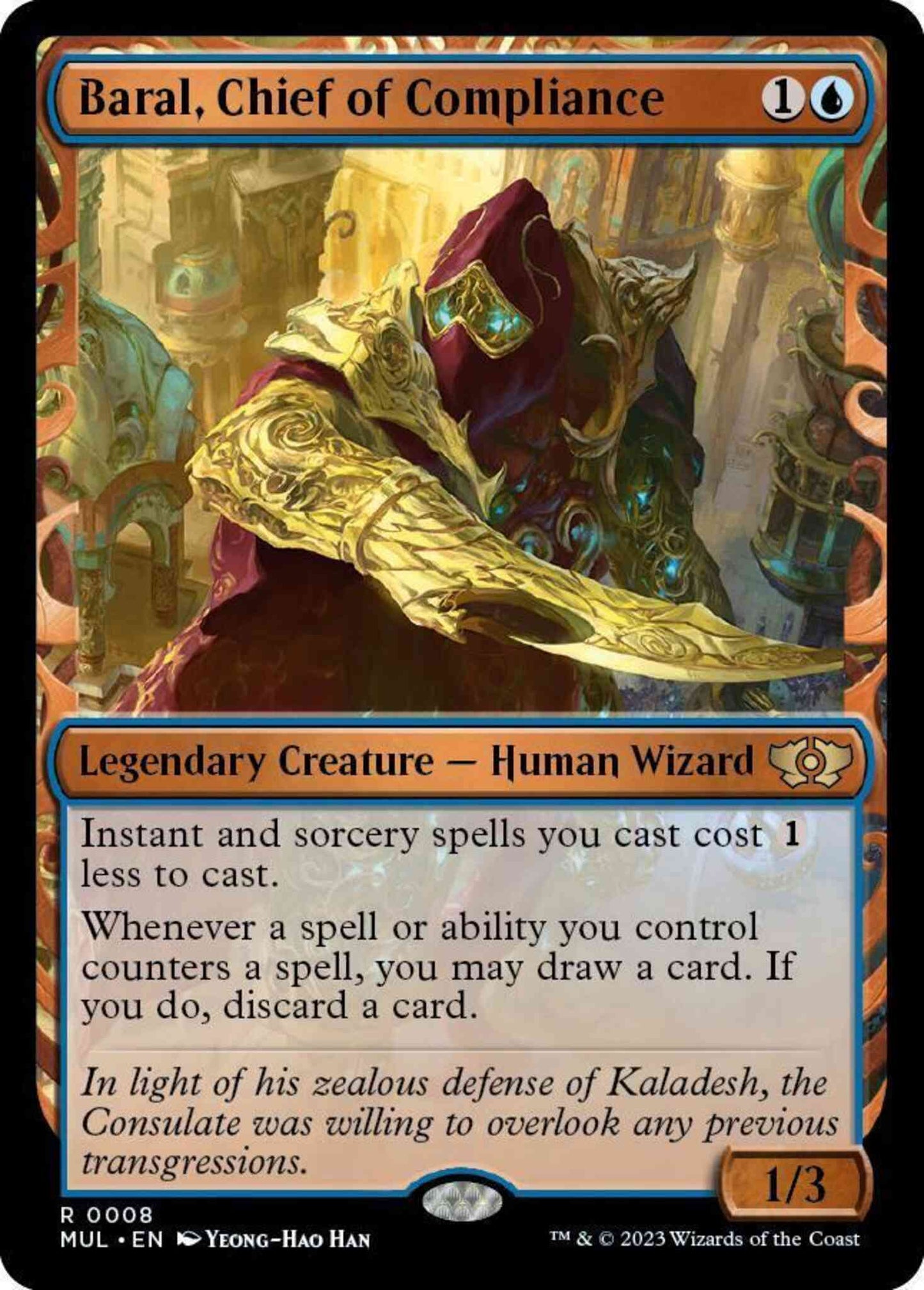 Baral, Chief of Compliance [8] [Planar Showcase] [Multiverse Legends] [Non-Foil]