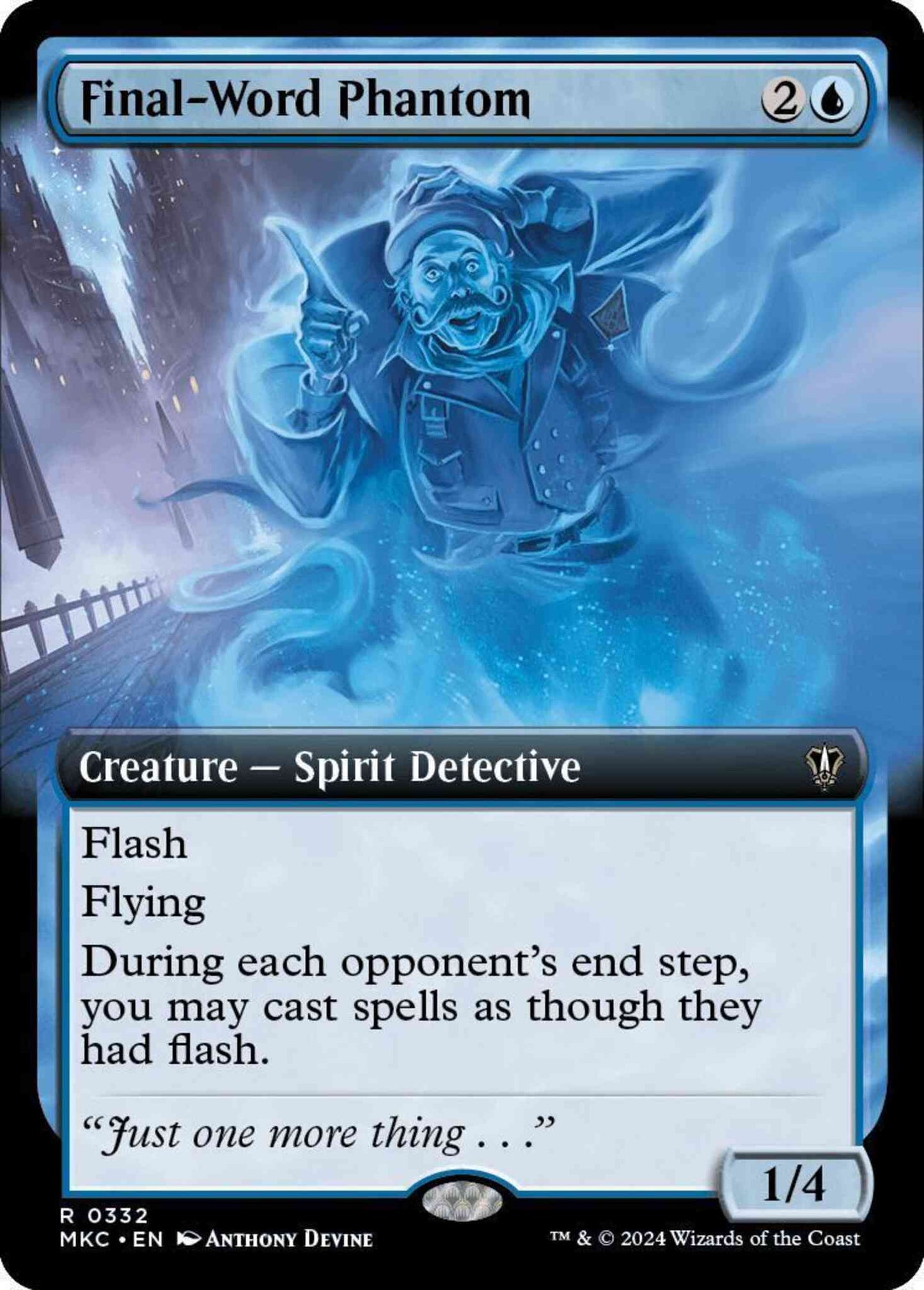 Final-Word Phantom [332] [Extended Art] [Murders at Karlov Manor: Commander] [Non-Foil]
