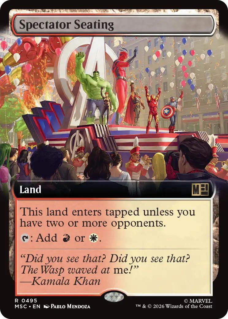 Spectator Seating [495] [Extended Art] [Marvel Super Heroes: Commander] [Non-Foil]
