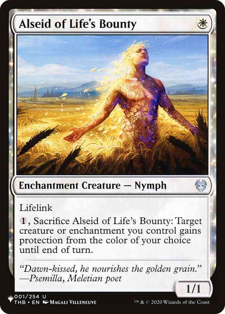 Alseid of Life's Bounty [THB-1] [The List] [Non-Foil]