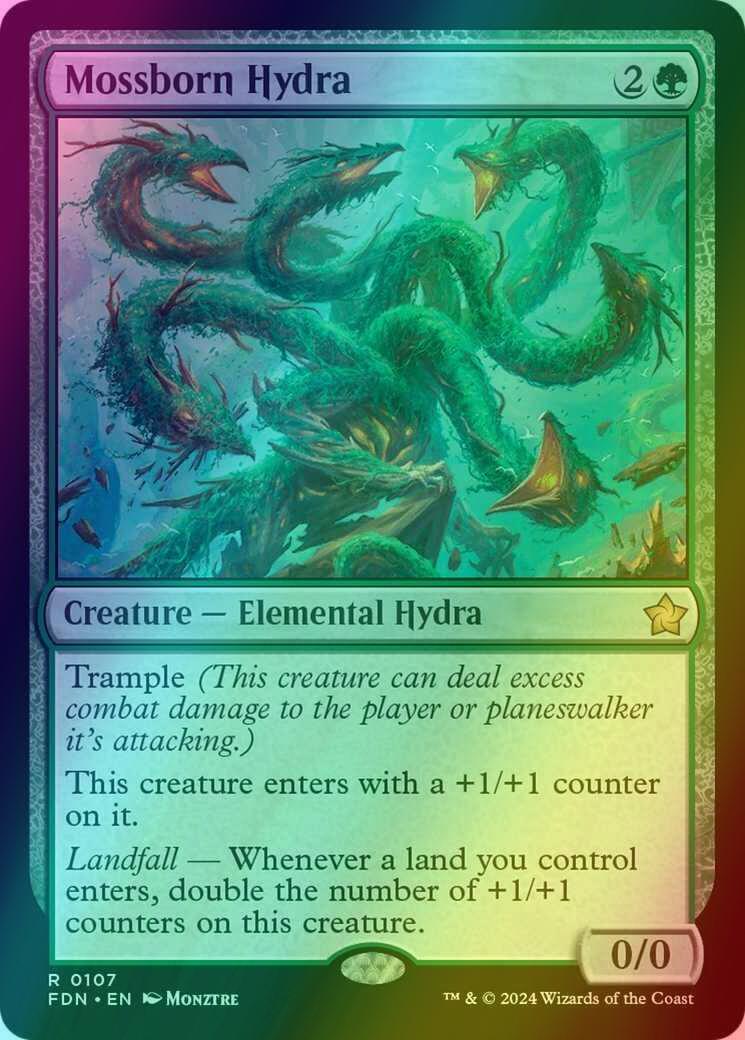 Mossborn Hydra [107] [Foundations] [Foil]