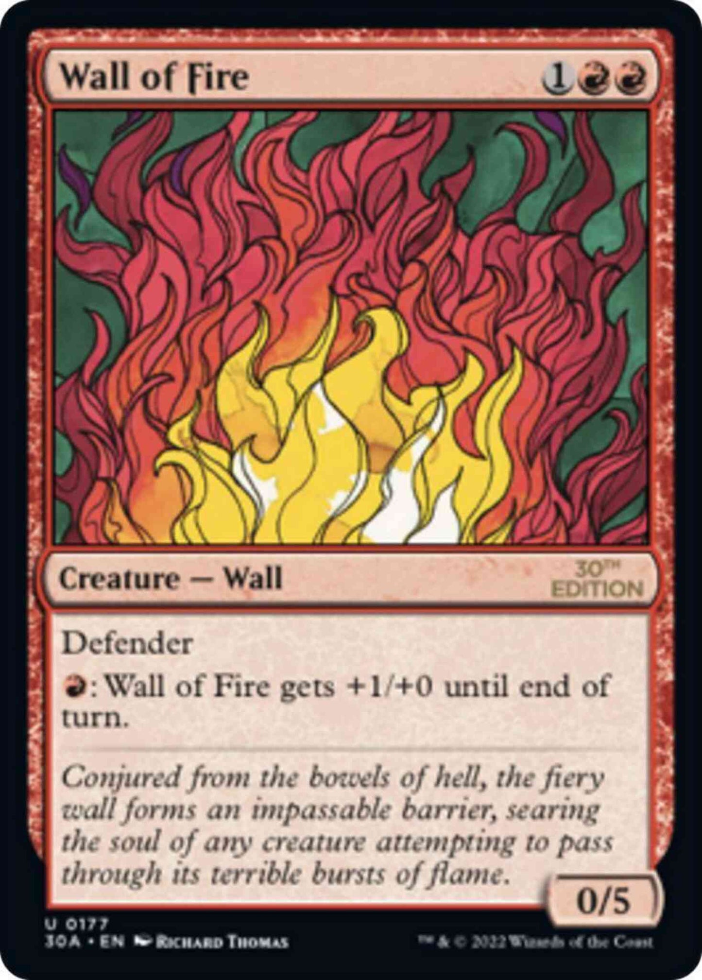 Wall of Fire [177] [30th Anniversary Edition] [Non-Foil]