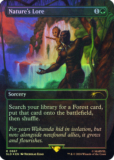 Nature's Lore [0867] [Borderless] [Marvel's Black Panther] [Secret Lair Drop] [Foil]