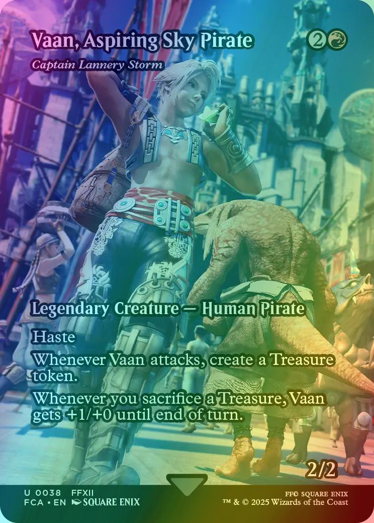 Vaan, Aspiring Sky Pirate - Captain Lannery Storm [38] [Borderless] [FINAL FANTASY: Through the Ages] [Foil]