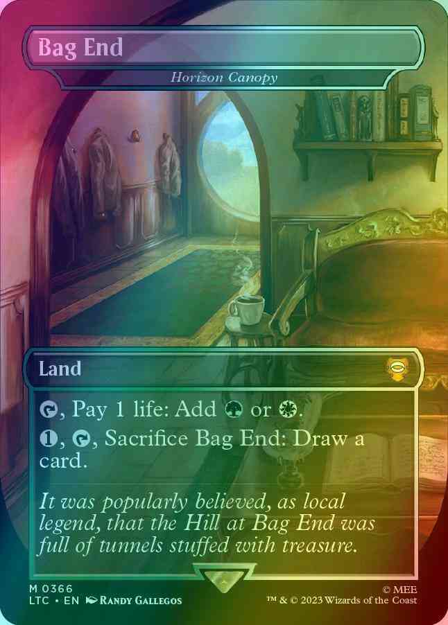 Bag End - Horizon Canopy [366] [Borderless] [Realms and Relics] [The Lord of the Rings: Tales of Middle-earth: Commander] [Foil]