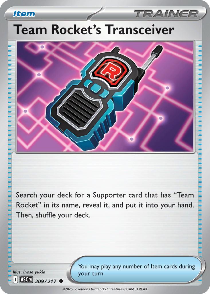 Team Rocket's Transceiver - 209/217 - Uncommon [me025-209] [Non-Holo]