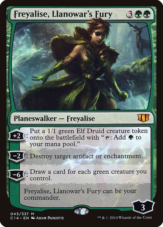 Freyalise, Llanowar's Fury [43] [Commander 2014] [Non-Foil]