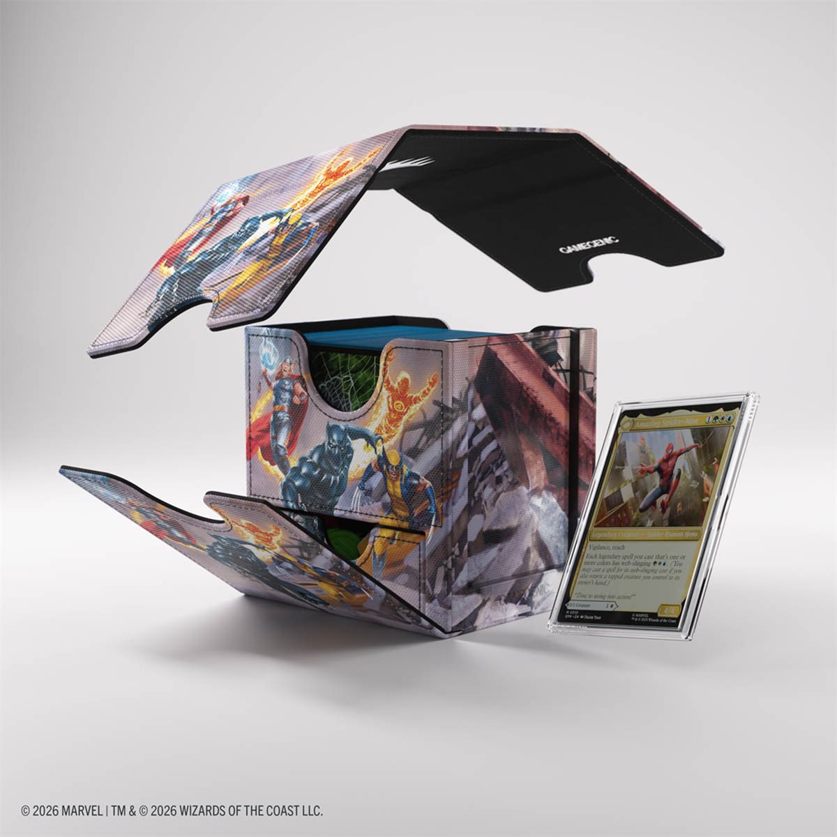 Gamegenic MTG Sidekick XL Deck Box - 100+ - Marvel Super Heroes - Marvel Super Heroes