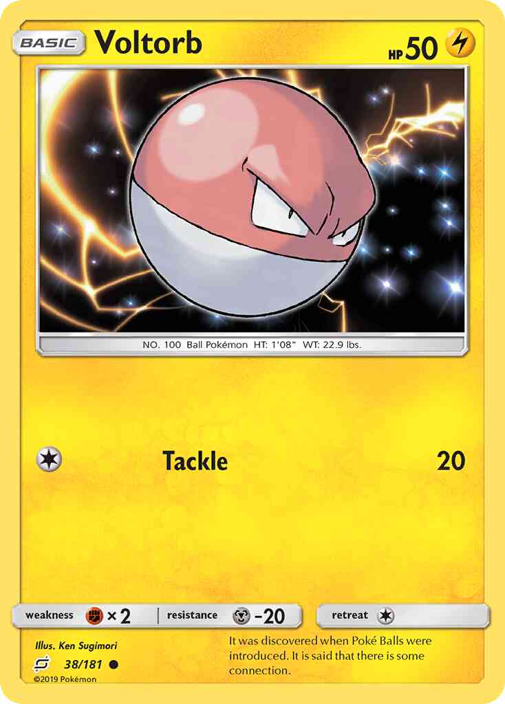 Voltorb - 38/181 - Common [sm9-38] [Reverse Holo]