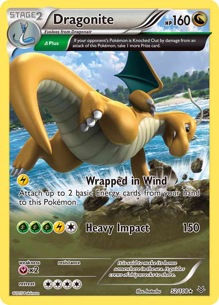 Dragonite - 52/108 - Rare Holo [xy6-52] [Holo]