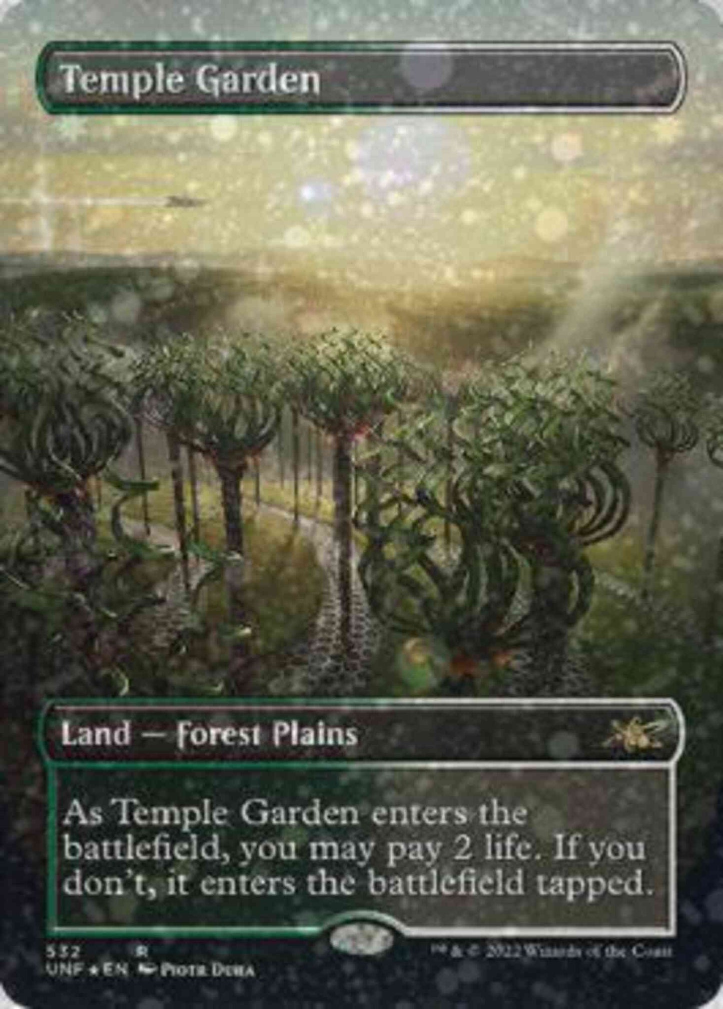 Temple Garden [532] [Borderless] [Unfinity] [Galaxy Foil]