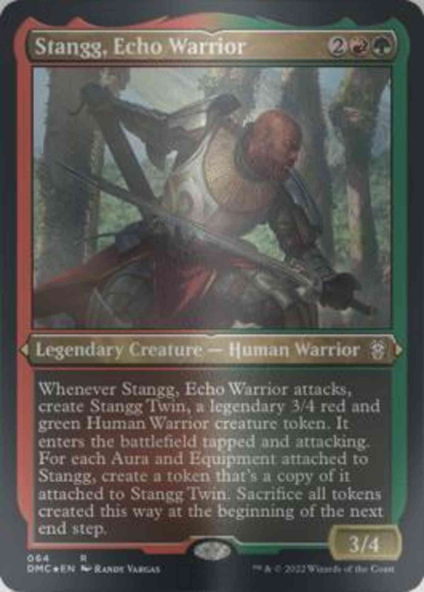 Stangg, Echo Warrior [64] [Legends Retold] [Dominaria United: Commander] [Etched Foil]