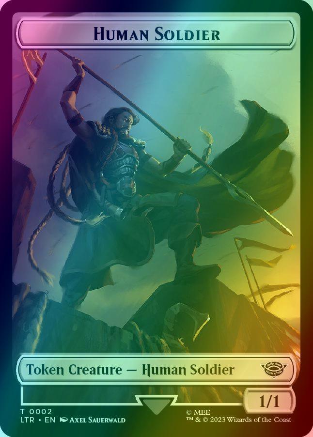 Food Token (11) // Human Soldier Token (02) [The Lord of the Rings: Tales of Middle-earth: Tokens] [Foil]