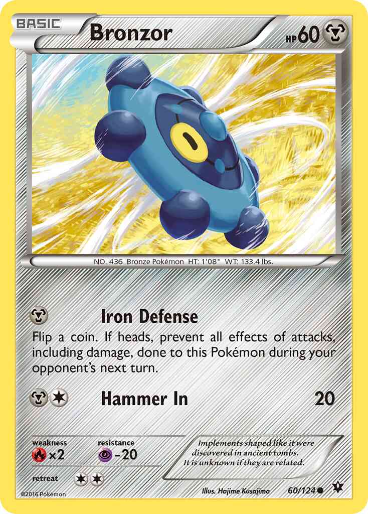 Bronzor - 60/124 - Common [xy10-60] [Non-Holo]
