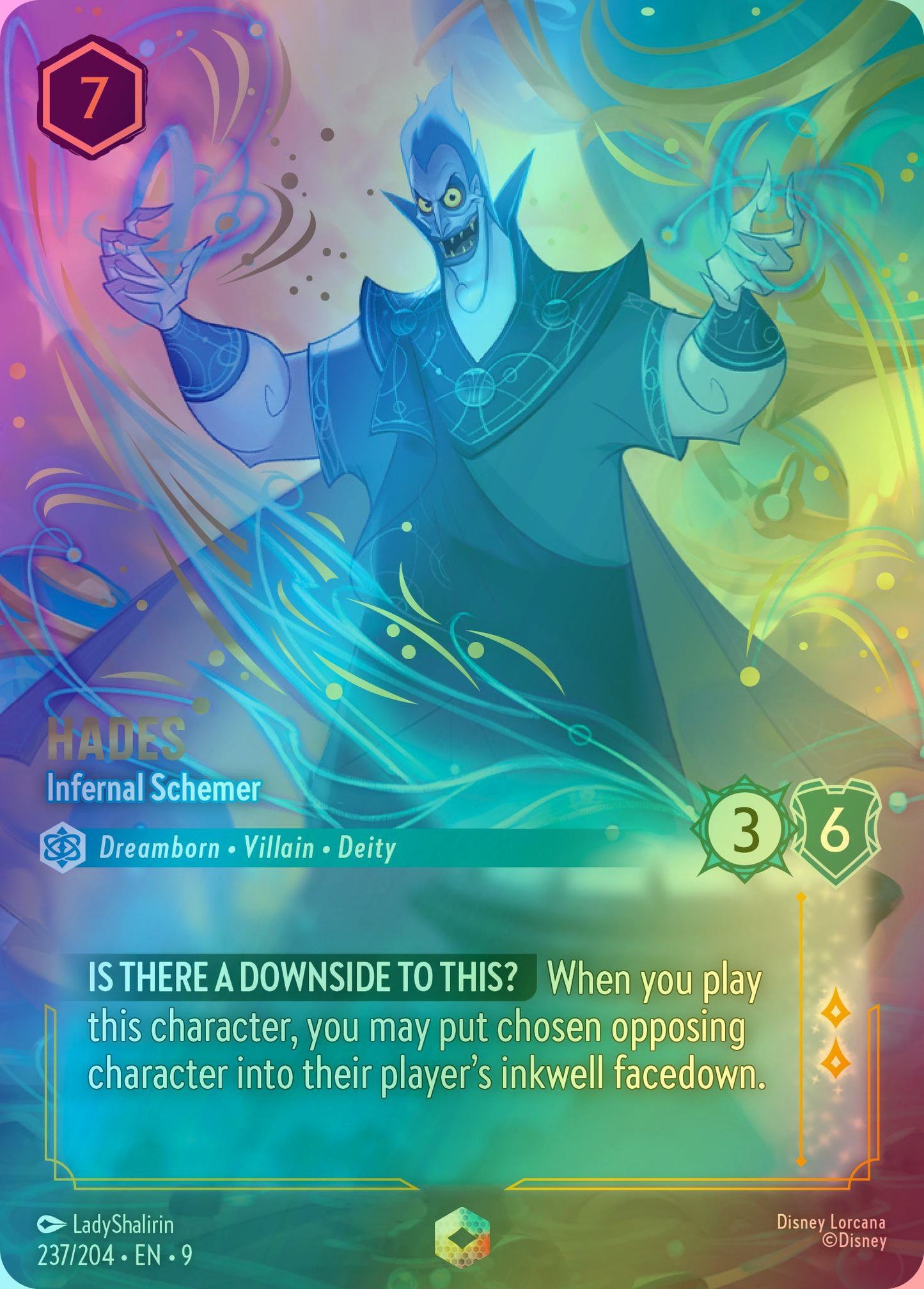 Hades - Infernal Schemer (Enchanted) - 237/204 [Fabled] [Holofoil]